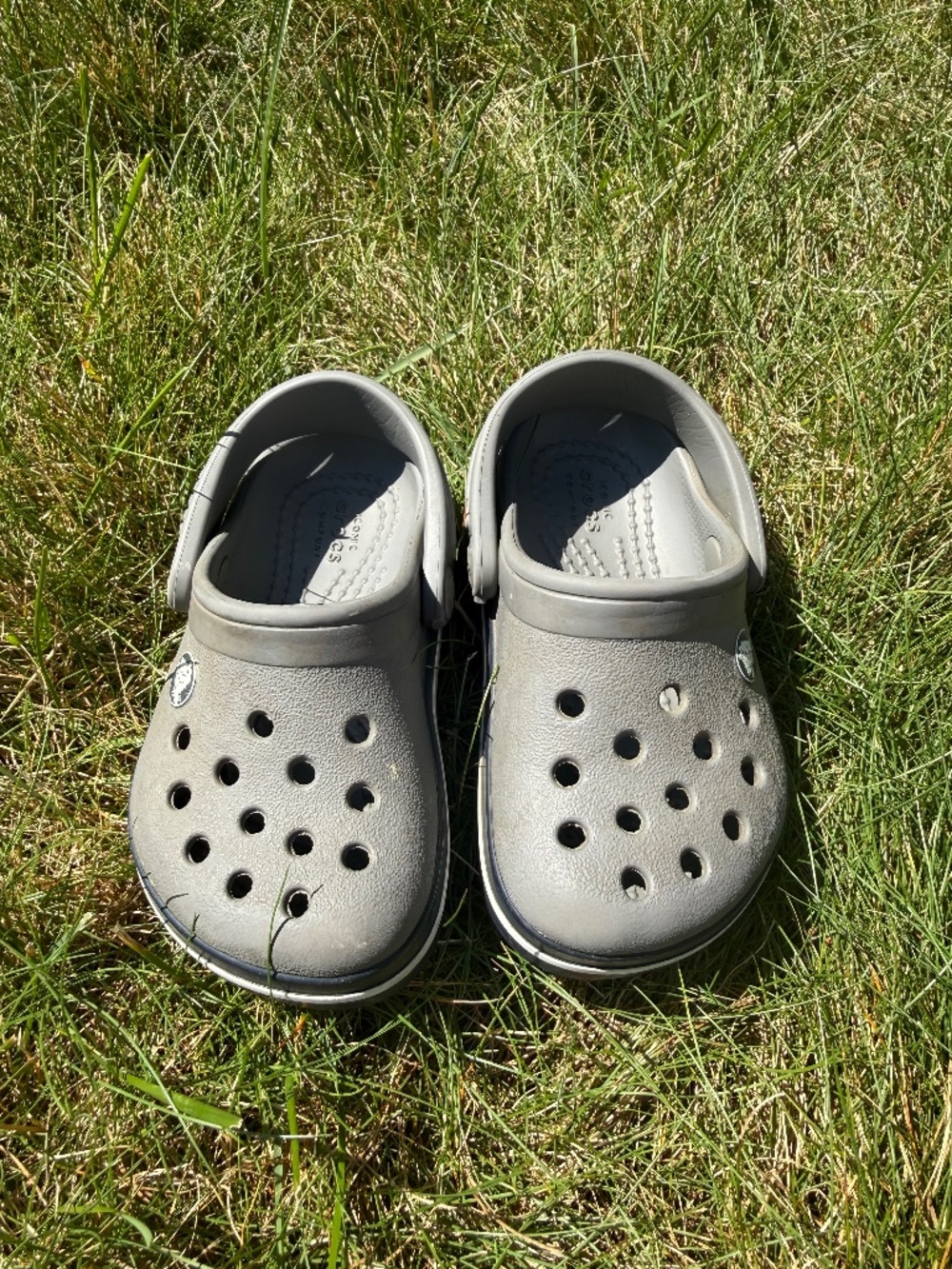 Gray Baby Crocs Size 5